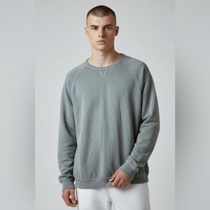 Marine Layer Men's Crew Pullover in Heather Mint Size Small
